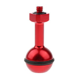 Max CNC Aluminum Alloy Diving Ball Head Mount Bracket for GoPro  6/5/4/3  Red