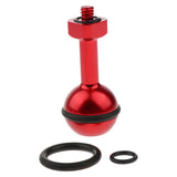 Max CNC Aluminum Alloy Diving Ball Head Mount Bracket for GoPro  6/5/4/3  Red