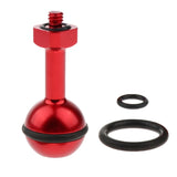 Max CNC Aluminum Alloy Diving Ball Head Mount Bracket for GoPro  6/5/4/3  Red