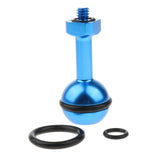 Max CNC Aluminum Alloy Diving Ball Head Mount Bracket for GoPro  6/5/4/3  Blue