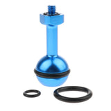 Max CNC Aluminum Alloy Diving Ball Head Mount Bracket for GoPro  6/5/4/3  Blue