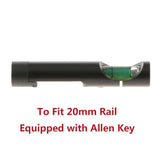 Maxbell 20mm Rail Mount Aluminum Alloy Spirit Bubble Level Anti Cant for Scope Sight