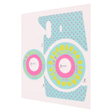 Max Personality Camera Sun Flower Decoration Sticker for Fuji Mini 8/8+/9 Blue