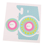 Max Personality Camera Sun Flower Decoration Sticker for Fuji Mini 8/8+/9 Blue