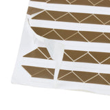 Maxbell 1 Sheet 102 Pieces Mounting Corner Self Adhesive Stickers for DIY Photo Albums - Flash Gold