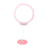 Max Dimmable Desktop Table LED Ring Light +Clamp for Makeup Video Shooting Pink