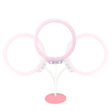 Max Dimmable Desktop Table LED Ring Light +Clamp for Makeup Video Shooting Pink