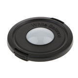 Maxbell 72mm White Balance Snap-on Lens Cap with Neutral and Warm Domes Black