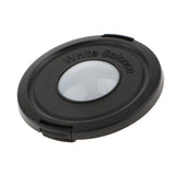 Maxbell 72mm White Balance Snap-on Lens Cap with Neutral and Warm Domes Black