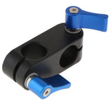 Maxbell 90 Degree Rail Clamp Rod Clip Stabilizer Rig System Mount for Camera Blue