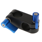 Maxbell 90 Degree Rail Clamp Rod Clip Stabilizer Rig System Mount for Camera Blue