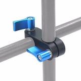 Maxbell 90 Degree Rail Clamp Rod Clip Stabilizer Rig System Mount for Camera Blue