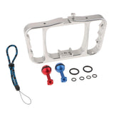 Max Diving Dual Ball Head Handheld Underwater Cage Stabilizer for GoPro Silver