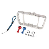 Max Diving Dual Ball Head Handheld Underwater Cage Stabilizer for GoPro Silver