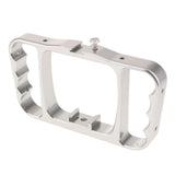 Max Diving Dual Ball Head Handheld Underwater Cage Stabilizer for GoPro Silver