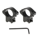 Maxbell 25.4mm 1" Scope Mount Rings Fits for 11mm Dovetail Rail Low Profile W-DZ02