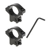 Maxbell 25.4mm 1" Scope Mount Rings Fits for 11mm Dovetail Rail Low Profile W-DZ02