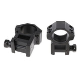 Maxbell 25.4mm 1" Scope Mount Rings Fits 20mm Dovetail Rail Flashlight High Profile