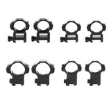 Maxbell 25.4mm 1" Scope Mount Rings Fits 20mm Dovetail Rail Flashlight High Profile