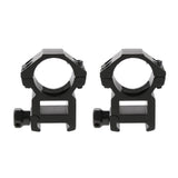 Maxbell 25.4mm 1" Scope Mount Rings Fits 20mm Dovetail Rail Flashlight High Profile