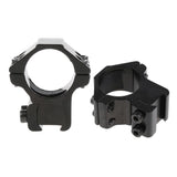 Maxbell 25.4mm 1" Scope Mount Rings Fits 11mm Dovetail Rail Flashlight Low Profile