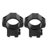 Maxbell 25.4mm 1" Scope Mount Rings Fits 11mm Dovetail Rail Flashlight Low Profile