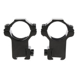 Maxbell 25.4mm 1" Scope Mount Rings Fits 11mm Dovetail Rail Flashlight High Profile