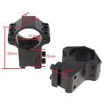 Maxbell 25.4mm 1" Scope Mount Rings Fits 11mm Dovetail Rail Flashlight High Profile