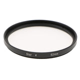 Maxbell Optics 62mm 4 Point Star Special Effect Camera Cadorders Lens Filter Black