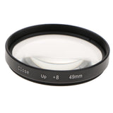 Max Close-Up +8 Macro Close Up Optic Lens Filter for DSLR Digital Cameras 49mm