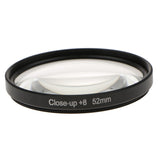 Max Close-Up +8 Macro Close Up Optic Lens Filter for DSLR Digital Cameras 52mm