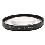 Max Close-Up +8 Macro Close Up Optical Lens Filter for DSLR Digital Cameras 55mm