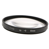 Max Close-Up +8 Macro Close Up Optical Lens Filter for DSLR Digital Cameras 55mm