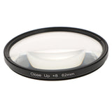 Max Close-Up +8 Macro Close Up Optical Lens Filter for DSLR Digital Cameras 62mm