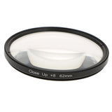 Max Close-Up +8 Macro Close Up Optical Lens Filter for DSLR Digital Cameras 62mm