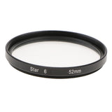 Max Camera Lens Star Filter Special Effect 6-Point for Canon Nikon Sony 52mm