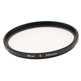 Max Camera Lens Star Filter Special Effect 6-Point for Canon Nikon Sony 55mm