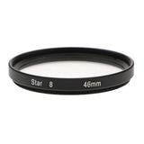 Max 8 Point Rotated Star Light Cross Screen Special Effect Lens Filter 46mm