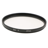 Max 8 Point Rotated Star Light Cross Screen Special Effect Lens Filter 67mm