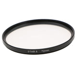 Max 8 Point Rotated Star Light Cross Screen Special Effect Lens Filter 72mm
