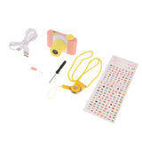 Maxbell 1080P HD 1.5" Screen Mini Cute Children's Kids Cartoon DSLR Cameras - Pink