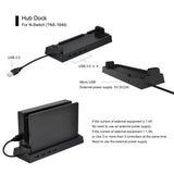 Max USB 2.0 Hub Dock Vertical Stand for Nintendo Switch