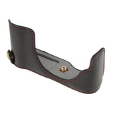 Max PU Leather Camera Bag Bottom Case Half Body Cover Set for Panasonic GF8 GF7