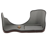 Max PU Leather Camera Bag Bottom Case Half Body Cover Set for Panasonic GF8 GF7