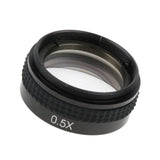 Max 0.5X Auxiliary Barlow Objective Lens 42mm Mount Thread for Stereo Microscope