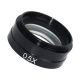 Max 0.5X Auxiliary Barlow Objective Lens 42mm Mount Thread for Stereo Microscope