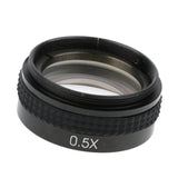 Max 0.5X Auxiliary Barlow Objective Lens 42mm Mount Thread for Stereo Microscope