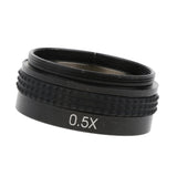 Max 0.5X Auxiliary Barlow Objective Lens 42mm Mount Thread for Stereo Microscope