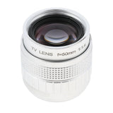 Max 50mm 1/2"  f1.4 C Mount CCTV Compact Prime Lens for Olympus Panasonic M 4/3