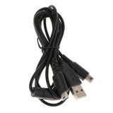 Maxbell 1.2m 2 in 1 USB Fast Charging Cable Power Charger Cord fr Nintendo NDSi NDSL